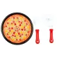 Vágható étel klt., pizza + eszköz, 25x15 cm dob.