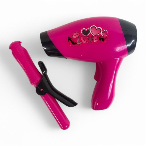 Hajszárító klt. el., sütővas, olló, 27x37 cm lapon