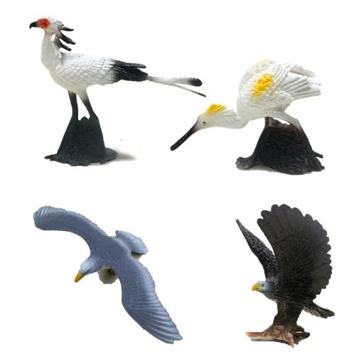 Állat klt., madár, 4 db, 23x33+ cm, zacsk.