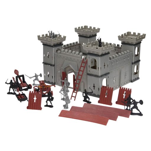 Lovag vár klt.,+ fig., kastély, 35x25 cm dob.