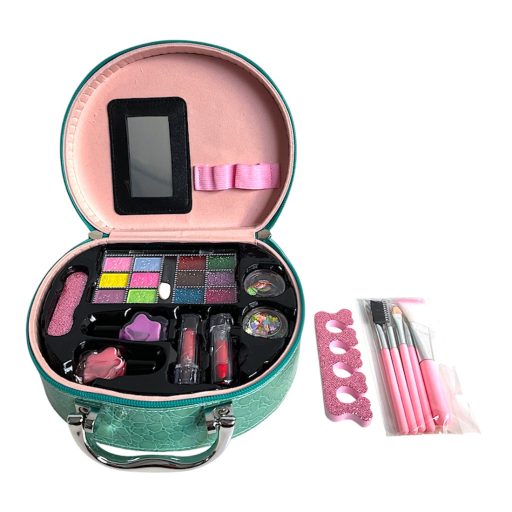 Smink klt., szemfesték, körömlakk, 2 szín, 19x19 cm bőröndben