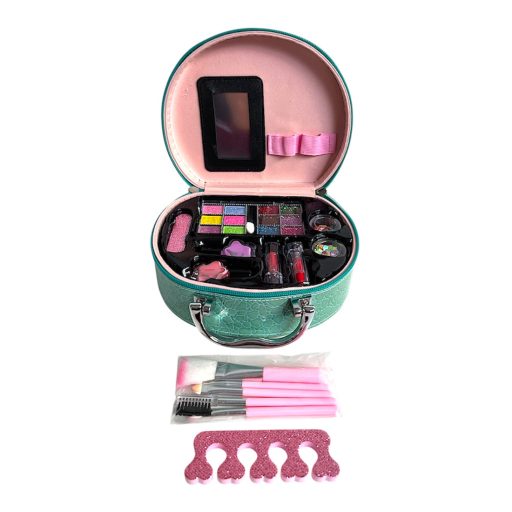 Smink klt., szemfesték, körömlakk, 2 szín, 19x19 cm bőröndben