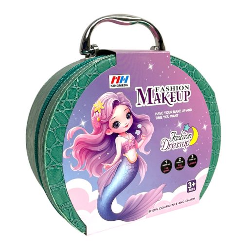 Smink klt., szemfesték, körömlakk, 2 szín, 19x19 cm bőröndben