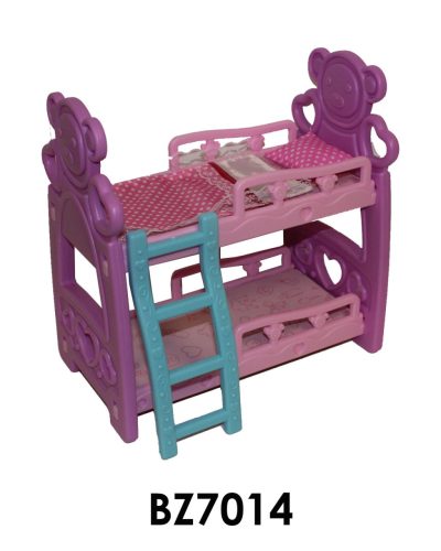 Emeletes felfújható babaágy, 20 cm magas, kényelmes és praktikus.