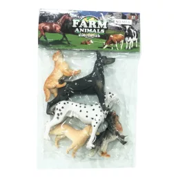 Állat klt., kutya, 5 db, 18x28 cm zacsk.