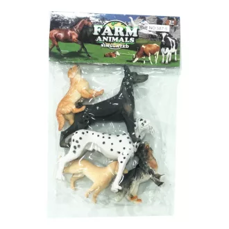 Állat klt., kutya, 5 db, 18x28 cm zacsk.