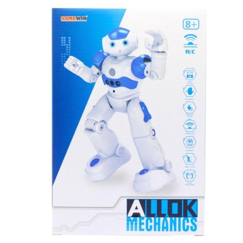 RC zenélő és táncoló robot gyerekeknek, 27x16 cm méretben.