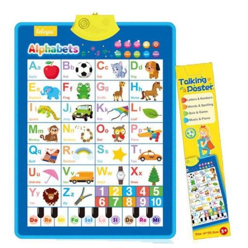 Zenélő szőnyeg, angol ABC oktató, 41x56 cm, 3 db dob.