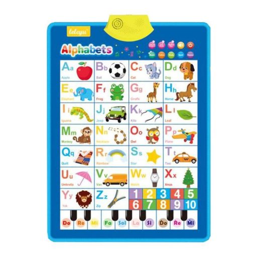 Zenélő szőnyeg, angol ABC oktató, 41x56 cm, 3 db dob.