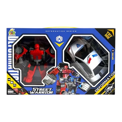 Robottá alakítható autó, 2 db, 4 szín, 30x19 cm dob.