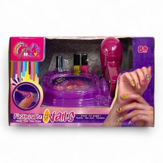   Köröm dekor klt., el., festékszóró, smink, 25x18 cm dob.