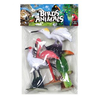 Állat klt., madár, 4 db, 12-17 cm, 18x32 cm zacsk.