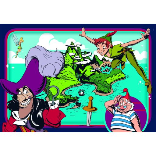 Disney klasszikus 2x60 db puzzle szett gyerekeknek