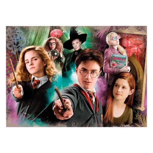 Harry Potter puzzle, 104 darabos, 29x19 cm, szórakoztató játék.