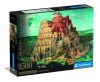 Bábel tornya puzzle poszterrel, 1500 db, 28x20 cm dobozban.