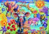 Elefánt karnevál puzzle 500 db, poszterrel, 25x18 cm méretben.
