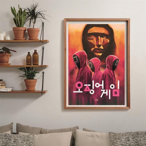 Puzzle, Squid Game, poszterrel, 1000 db, 20x28 cm dob.