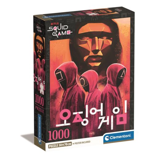 Puzzle, Squid Game, poszterrel, 1000 db, 20x28 cm dob.