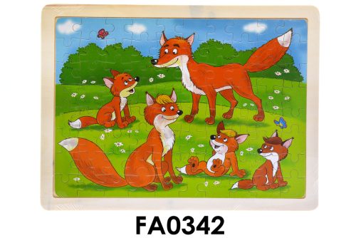 Fa puzzle, vegyes, 30x23 cm pvc csom
