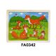 Fa puzzle, vegyes, 30x23 cm pvc csom