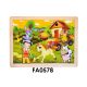 Fa puzzle, vegyes, 30x23 cm pvc csom