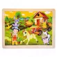 Fa puzzle, Farmos, több féle kép, 30x23 cm pvc csom