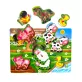  Fa ki-berakó, fogantyús, elemes, 6 farm állat saját hanggal, 30x21 cm pvc csom (2xAAA)