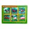 Fa farm állat párosító, puzzle kép, kép alatt kép, 6 db, 30x21 cm pvc csom