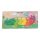Fa puzzle vegyes mintákkal, 22x11 cm, PVC csomagolásban.