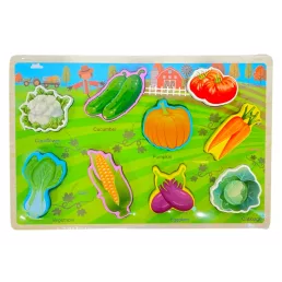   Fa ki-berakó, 3D-s képek, vadállatok, háziállatok, zöldségek, 3 féle, oktató, 22x15 cm pvc csom.