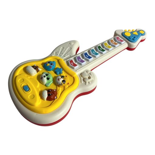 Gitár, el., zene+fény, + állat hangok, 2 szín, 17x37 cm dob.