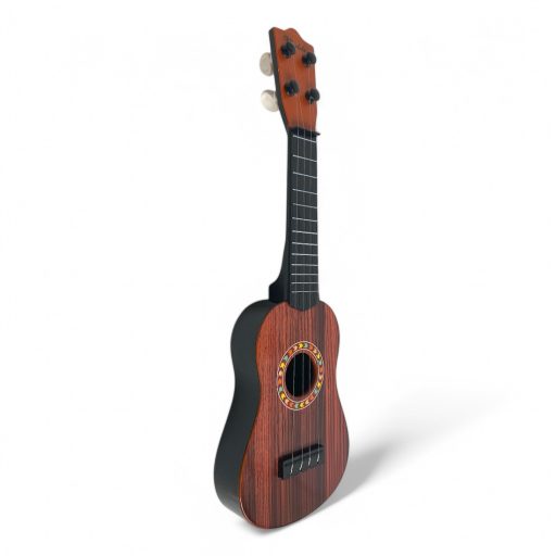 Gyermek gitár, 4 húros, 3 színben, 15x46 cm méretben.