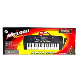   Keyboard, szintetizátor, el., zenél, mikrofon, USB csatlakozó, 43x16 cm dob.
