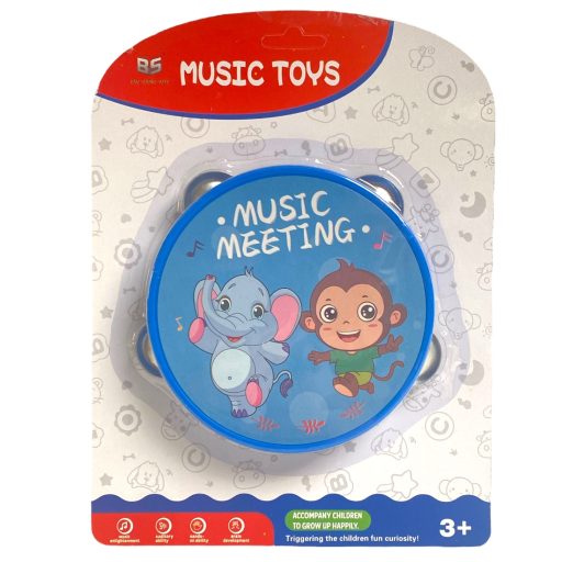 Csörgődob, állatmintás, 3 féle, 19x26 cm, lapon