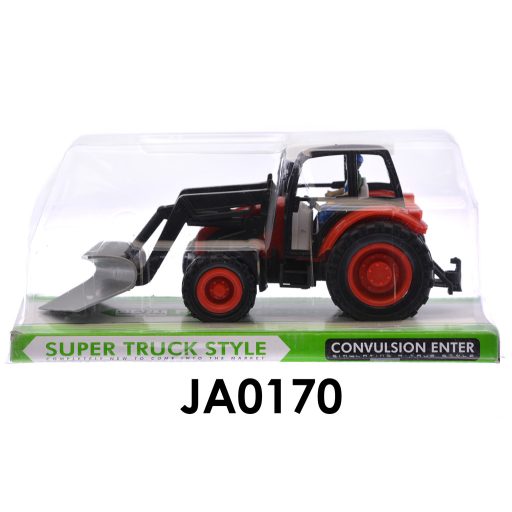 Traktor, elöl szerk., + fig., 2 szín, 20 cm, 25x10 cm plf.