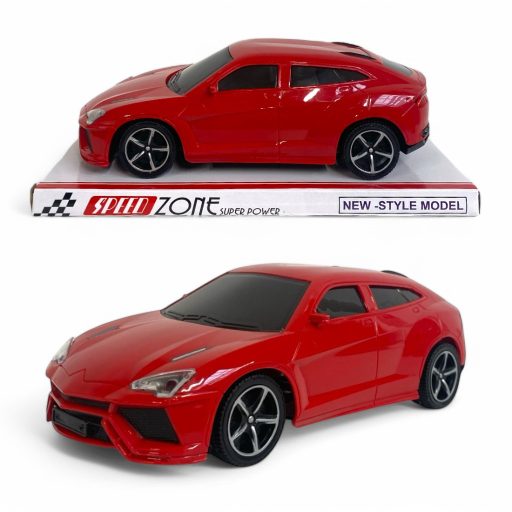 Elegáns lendkerekes autó 2 színben, 26x9 cm, játék gyerekeknek.