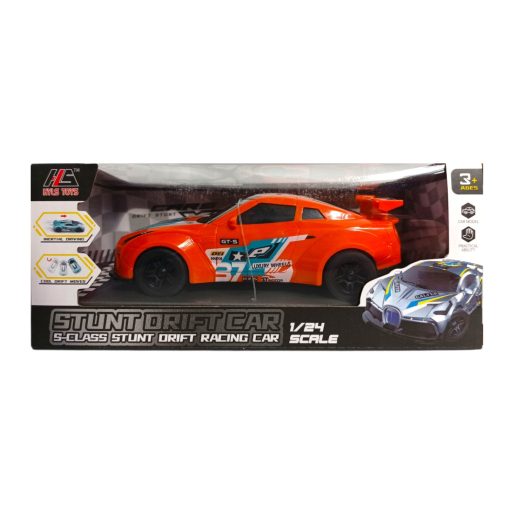 Autó, lend., Driftel, ''Bugatti'' szerű, 6 szín, 21x9 cm dob.