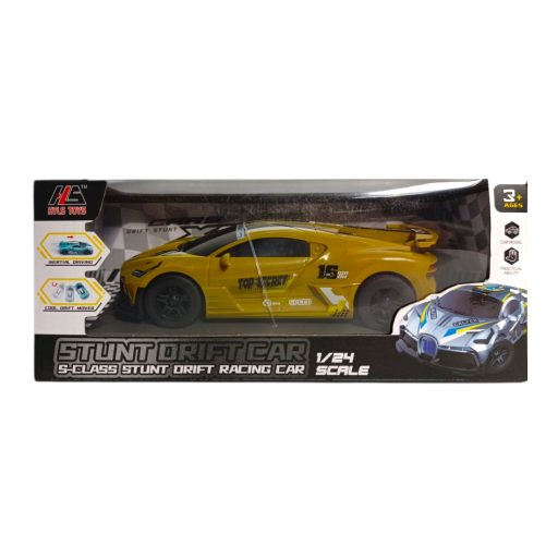 Autó, lend., Driftel, ''Bugatti'' szerű, 6 szín, 21x9 cm dob.