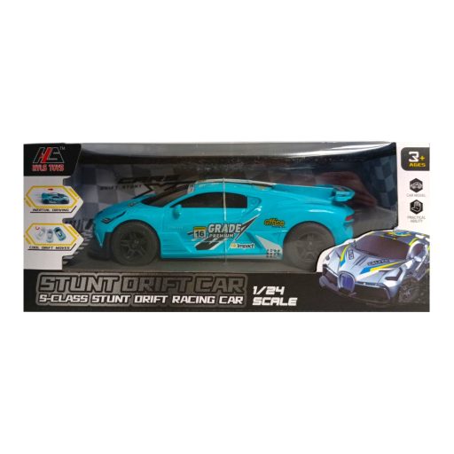 Autó, lend., Driftel, ''Bugatti'' szerű, 6 szín, 21x9 cm dob.