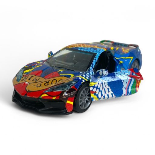 Hátrahúzós fém autó ajtónyitós funkcióval, 3 színben.