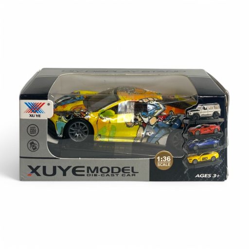 Hátrahúzós fém autó ajtónyitós funkcióval, 3 színben.