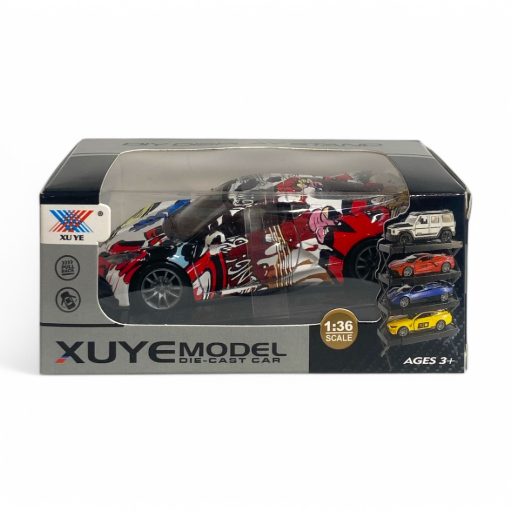 Hátrahúzós fém autó ajtónyitós funkcióval, 3 színben.