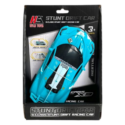 Autó, driftel, ''Bugatti szerű'',  lend., 6 szín, 14x20 cm dob.