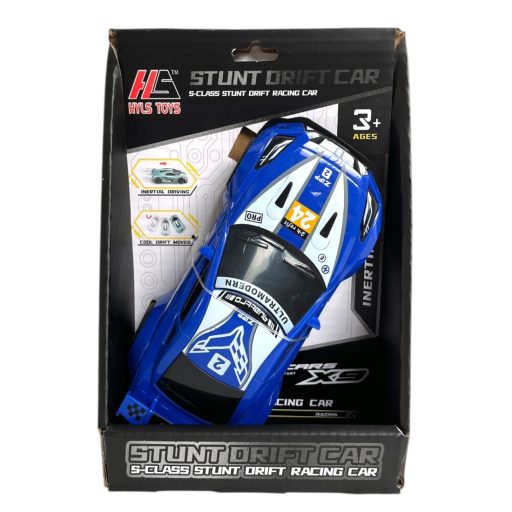 Autó, driftel, ''Bugatti szerű'',  lend., 6 szín, 14x20 cm dob.