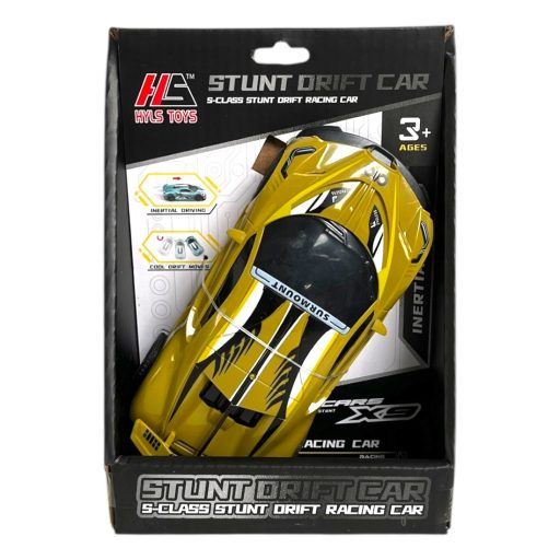 Autó, driftel, ''Bugatti szerű'',  lend., 6 szín, 14x20 cm dob.