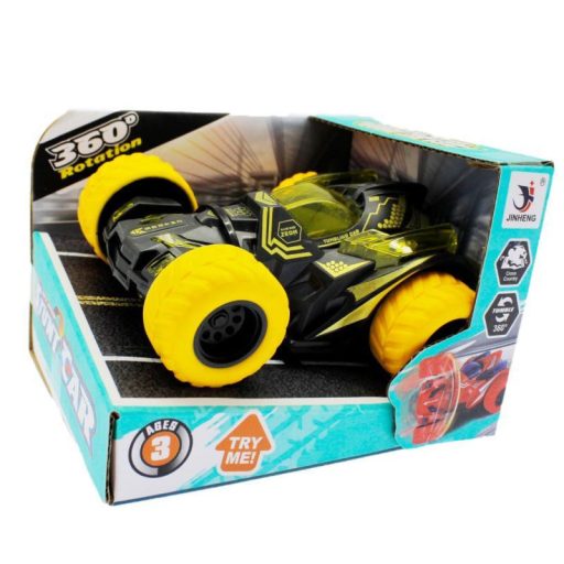 Autó, bukfences, lend., 4 szín, 15x13 cm dob.