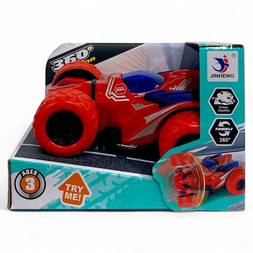 Autó, bukfences, lend., 4 szín, 15x13 cm dob.