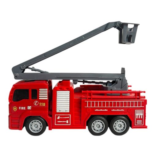 Tűzoltó autó, lend., 4 féle, 24 cm, 29x14 cm plf.