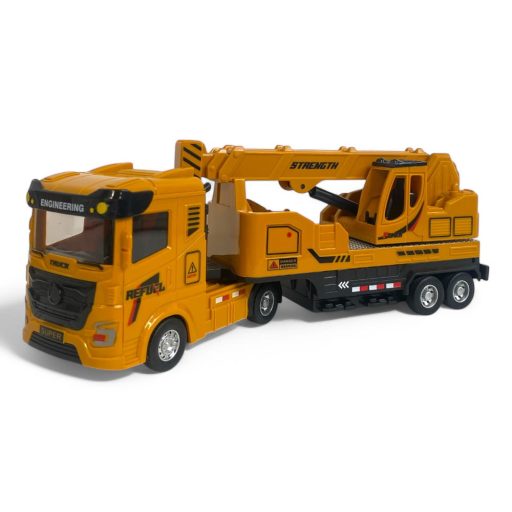 Teherautó, munkagépes, kampós játék - 31x16 cm méretben.