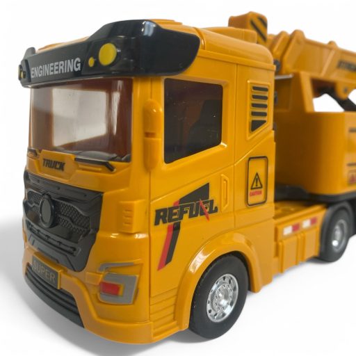 Teherautó, munkagépes, kampós játék - 31x16 cm méretben.